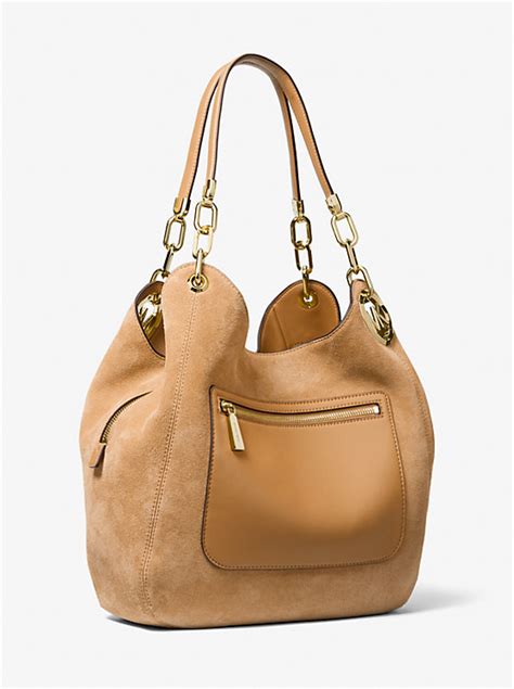 michael kors lillie large bag|Michael Kors suede purse.